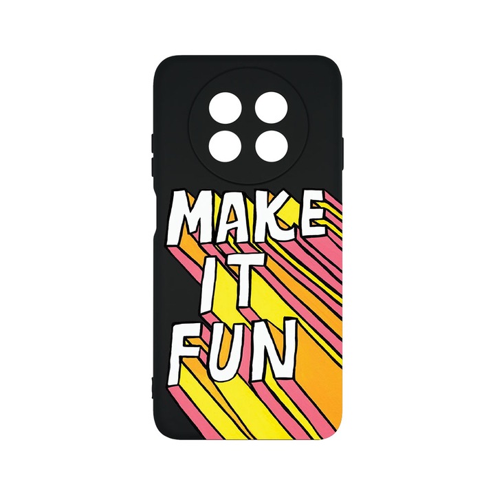 Husa BestCase® Premium Liquid Silicon, Compatibila Cu Huawei nova Y91, Make It Fun, SLIM 1.2MM, Microfibra in interior, Antisoc, Protectie Camera, Margini ridicate pentru protectia ecranului, PB 494