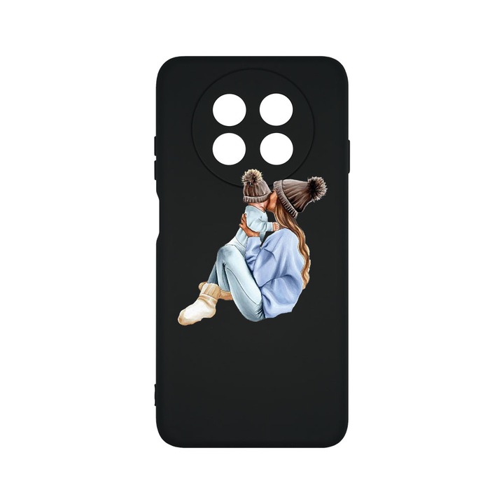 Силиконов калъф BestCase за Huawei nova Y91, Girl Mom With a Boy, SLIM 1.2MM, Microfiber interior, Premium Soft Liquid Silicone, PB 562