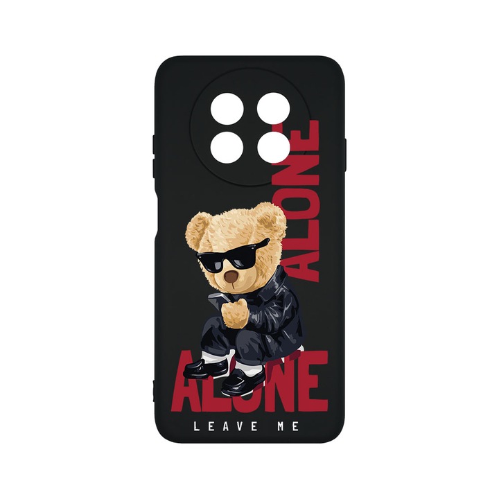 Силиконов калъф BestCase за Huawei nova Y91, Leave Me Alone Teddy Bear, SLIM 1.2MM, Microfiber interior, Premium Soft Liquid Silicone, PB 922