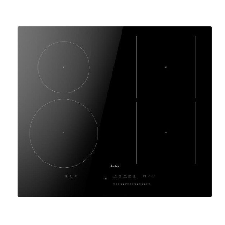Индукционен плот за вграждане Amica PIA6541PHTSUN 3.0 7.35kW 4 зони Черен