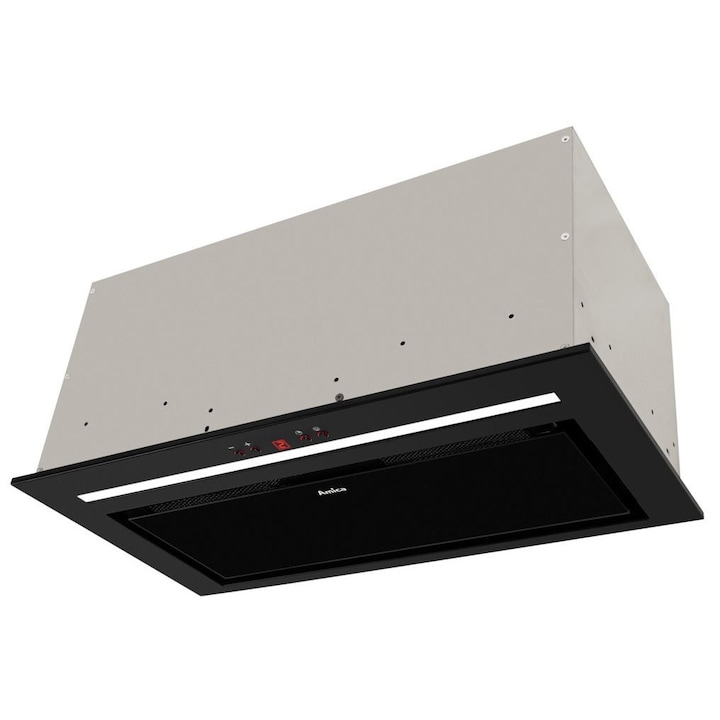 Hota tip insula AKPO WK-4 Largo Eco 50 cm, 1 motor, putere de absorbtie 420 mc/h, Inox