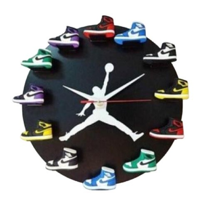 Стенен часовник, Jormftte, модел Jordan, 12", многоцветен