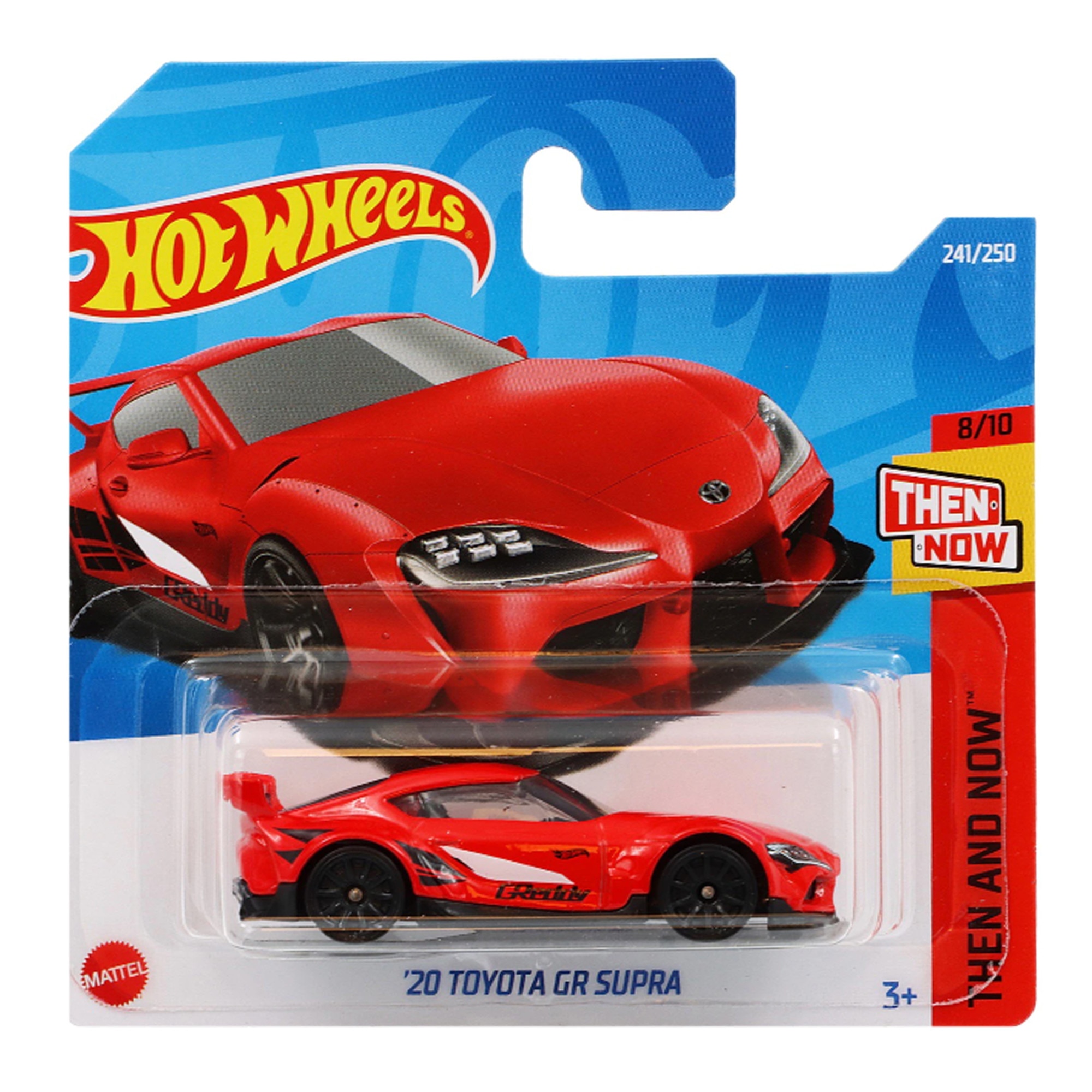 Macheta Metalica Hot Wheels, 2020 Toyota GR Supra, Culoare Rosu, 1