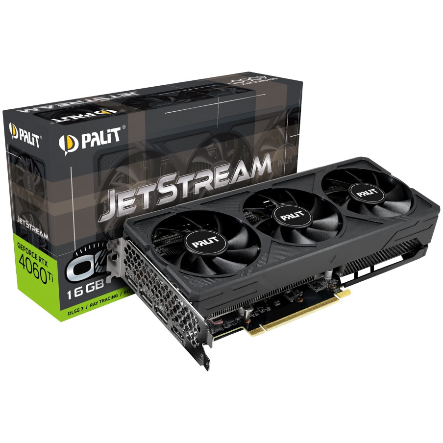 Placa video PALIT GeForce RTX® 4060 Ti JetStream OC, 16GB GDDR6