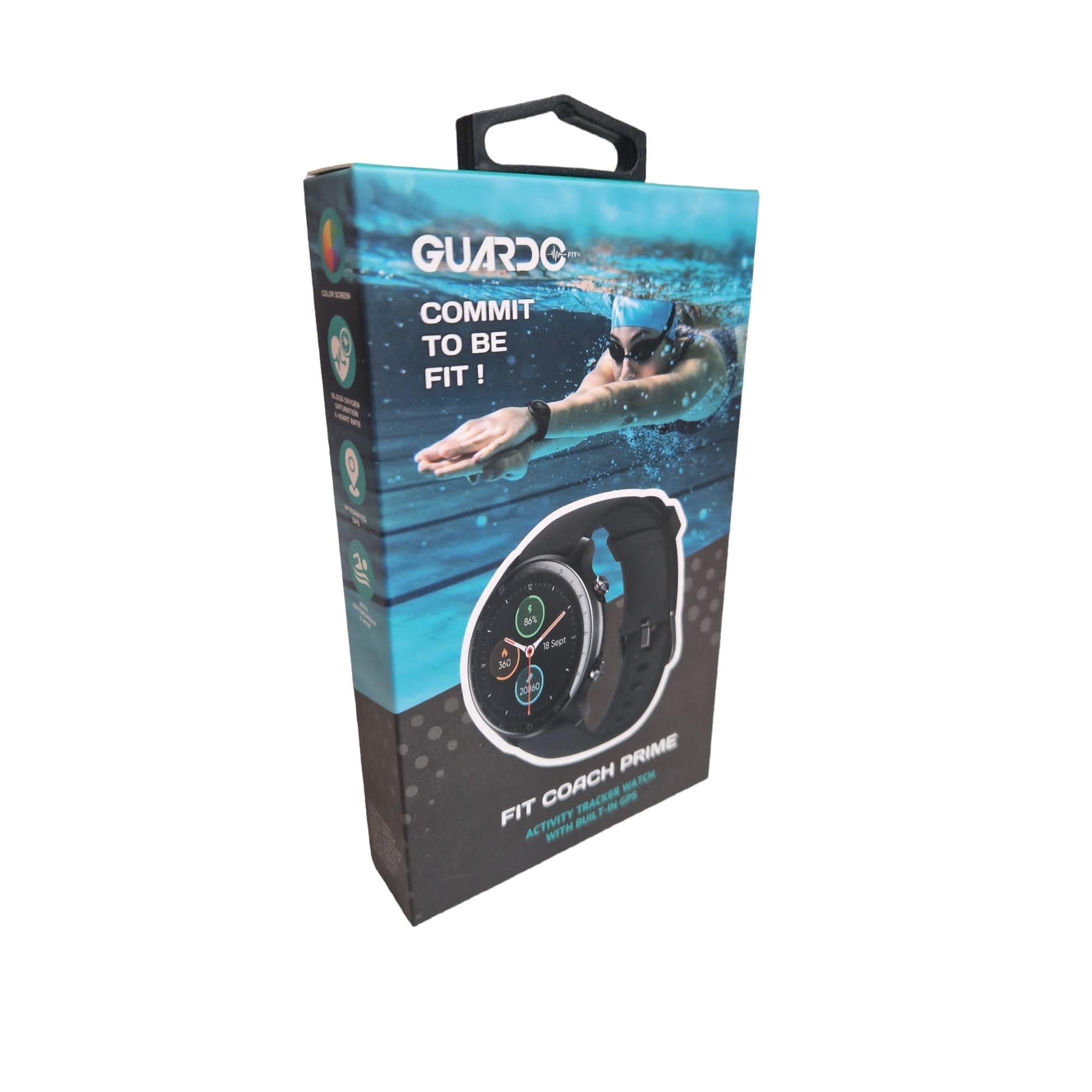 Sport SmartWatch beépített GPS Fit Coach Prime Call/Sms