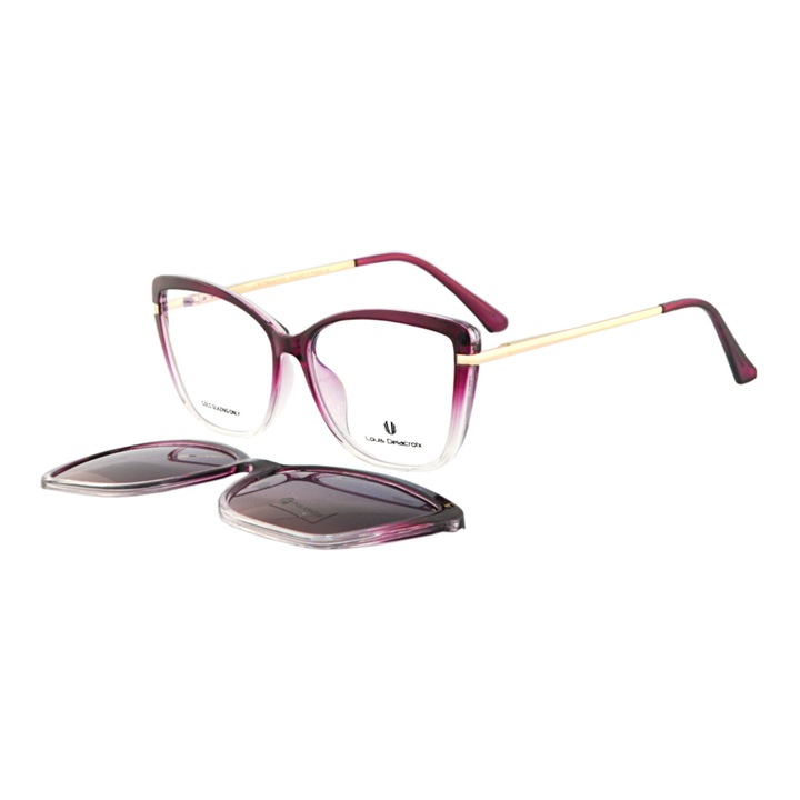 Дамска рамка за очила с щипка LOUIS DELACROIX 77310J-1 c2