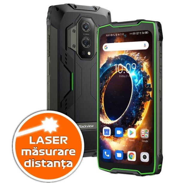 Telefon mobil Blackview BV9300 Verde, Laser, 4G, 6.7