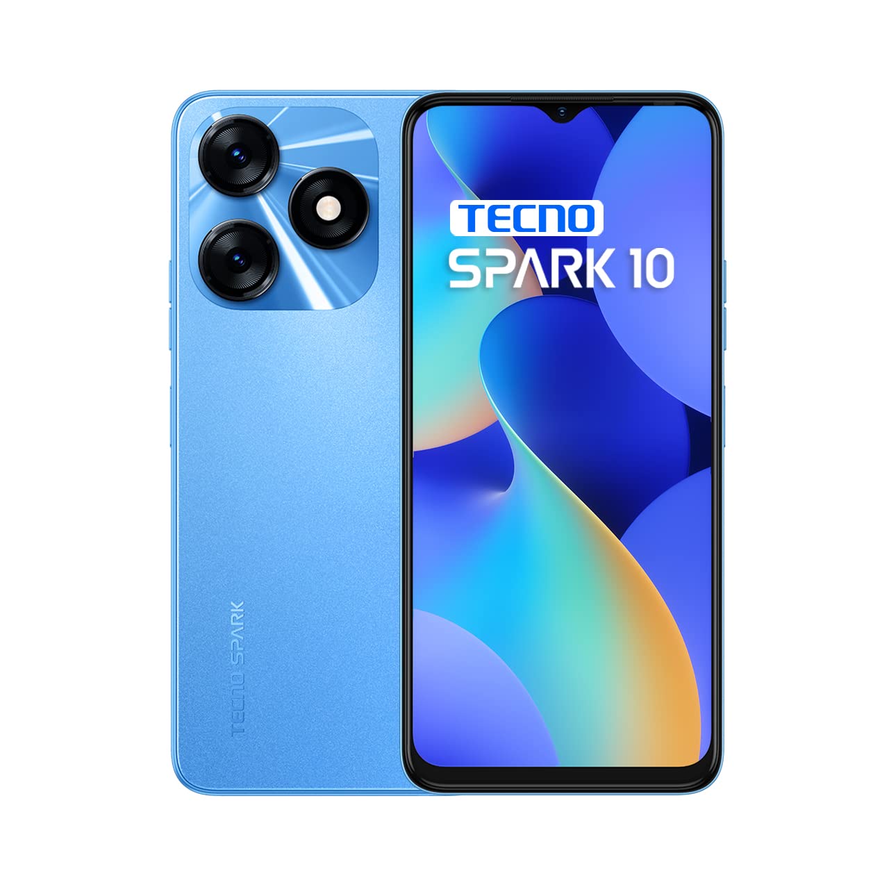 Смартфон Tecno Spark 10 NFC, 128GB, 4GB, Син - eMAG.bg