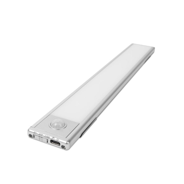 Phenom LED bútorvilágító konyhapult világítás PIR mozgásszenzorral - 300mm ultraslim 55840A akkumulátoros mágneses rögzítésű lámpa