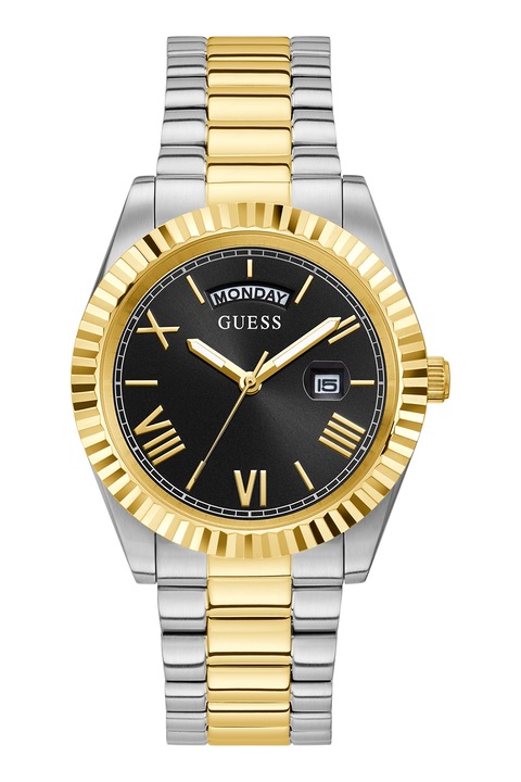 Guess, Két színárnyalatú rozsdamentes acél karóra, Ezüstszín, Aranyszín