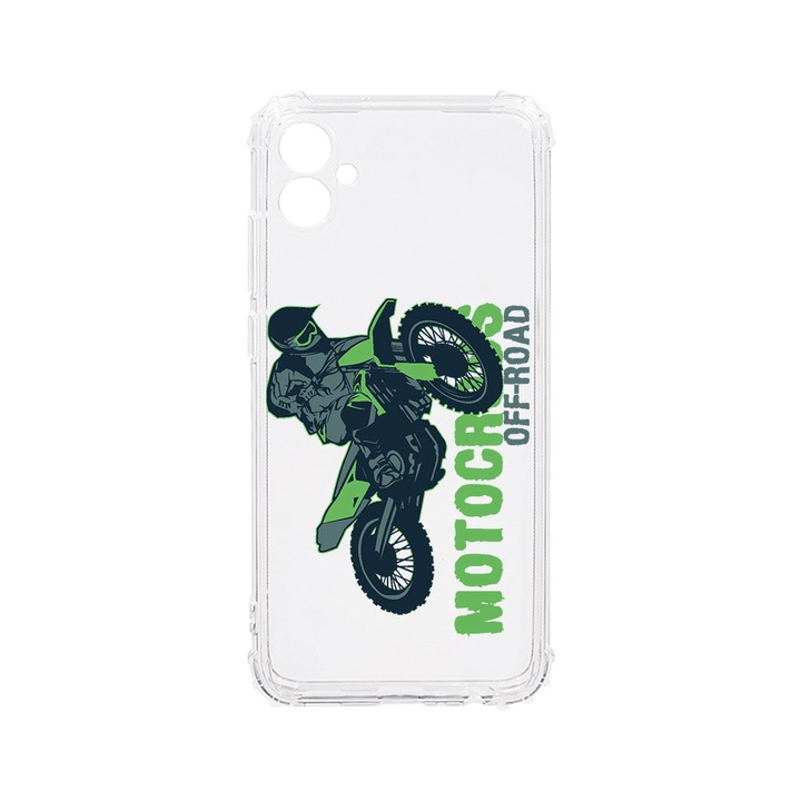BestCase Strapabíró Anti Shock 1.5mm Telefontok, Samsung Galaxy F04 / Galaxy M04 / Galaxy A04e, Motocross, Kamera védő, Military Grade Drop Protection, AS 819
