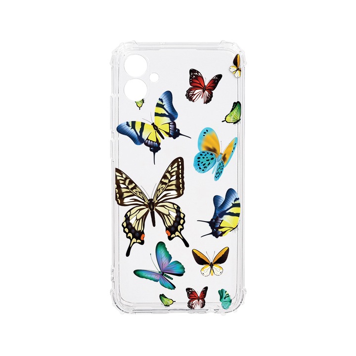 Силиконов калъф BestCase за Samsung Galaxy F04 / Galaxy M04 / Galaxy A04e, Beautiful Color Butterflies, 1.5MM Anti Shock, AS 992