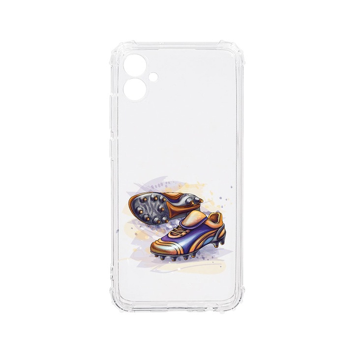 BestCase Strapabíró Anti Shock 1.5mm Telefontok, Samsung Galaxy F04 / Galaxy M04 / Galaxy A04e, Football Shoes, Kamera védő, Military Grade Drop Protection, AS 799
