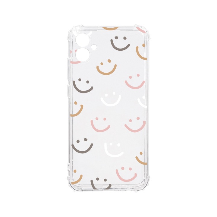 Husa BestCase® Anti Shock 1.5MM, Compatibila Cu Samsung Galaxy F04 / Galaxy M04 / Galaxy A04e, Smile Please, Rezistenta La Socuri, Protectie Camera, Margini ridicate pentru protectia ecranului, AS 985