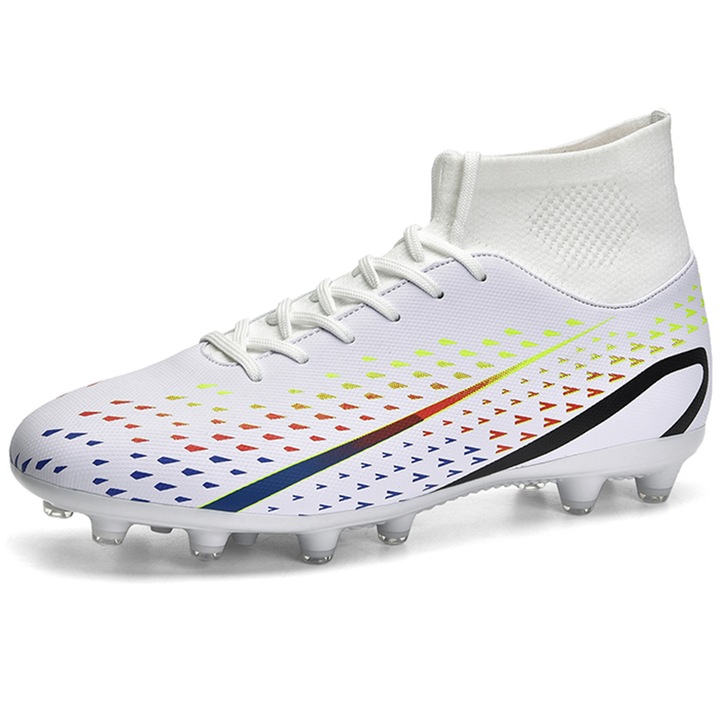 Футболни обувки, микрофибър, бели, Бял