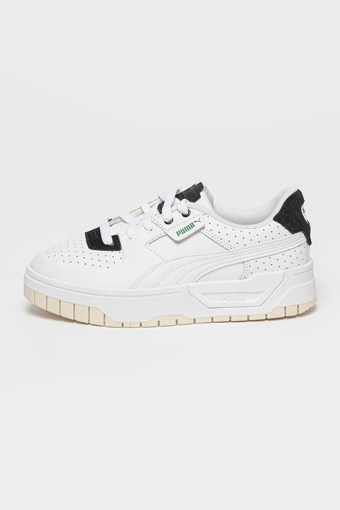Puma, Спортни обувки Cali Dream Heritage с кожа, Бял