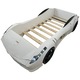 Pat Masinuta Copii cu LED, Corvette, Mobiref, 235 x 135 x 60 cm, Alb