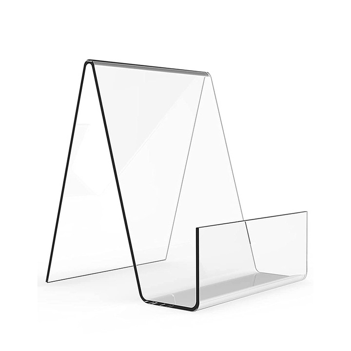 Set 2 suporturi prezentare, Acril, 75x90x105 mm, Transparent