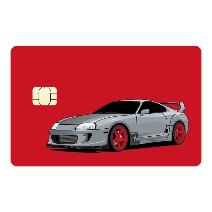 Folie Skin Autocolanta pentru Card de Credit, Card de Debit cu Cip Mic - Toyota Supra