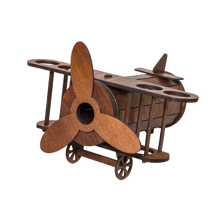 Поставка за бутилка вино, модел самолет 24x33x24