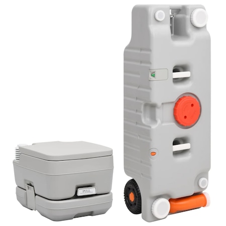 Комплект преносима къмпинг тоалетна и резервоар за вода vidaXL