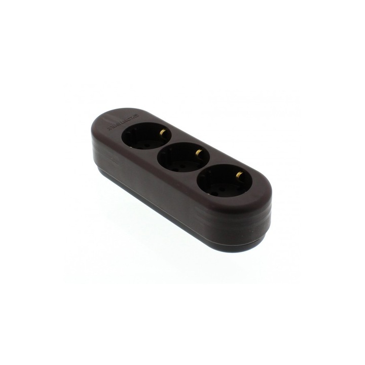 Bloc Multipriza, Legrand, Bloc 3 Priz.2P T, Negru Fara Cablu, Negru