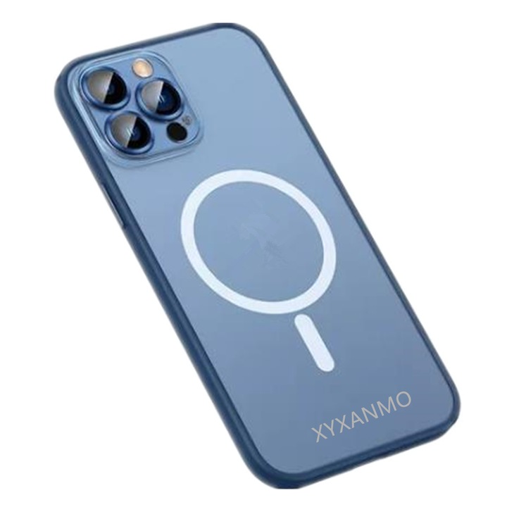 Husa de telefon, Xyxanmo, Silicon, Pentru iPhone 11, Albastru