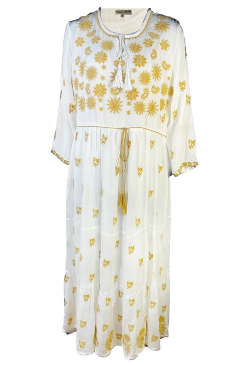 Rochie casual dama, Crem