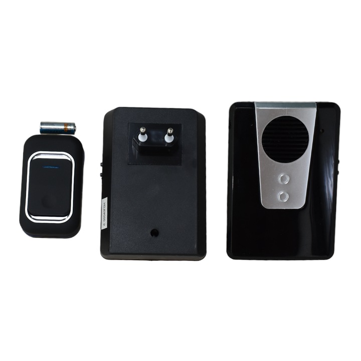 Sonerie dubla Wireless, 220 V Luckarm 7905, 1 x baterie, 25 melodii