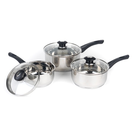 Série De 4 Casseroles Twisty ø 14 Cm, 16 Cm, 18 Cm & 20 Cm Avec 1 Queue Et 2 Anse