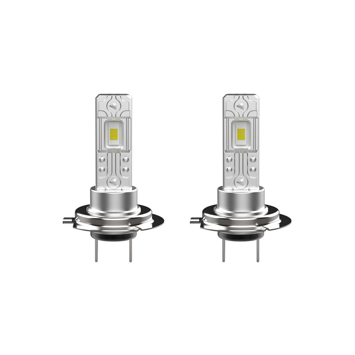 2 db LED izzó készlet H7, 55W, AutoREY® Super CSP hideg fehér fény 6500K, 16.000 Lumen, 12V, Kábel nélkül
