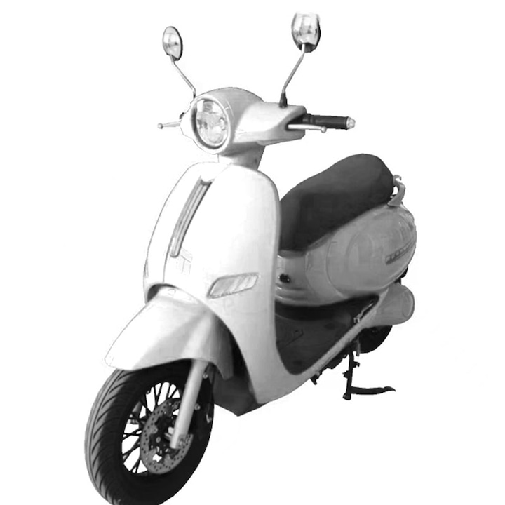 Elektromos robogó, Madrid modell, 20Ah akkumulátor, 2000W motor, Fehér