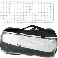 Fileu Plasa pentru Volei, Badminton, Tenis, Portabila, Geanta cu Fermoar si Maner pentru Transport Inclusa, 950 x 100 cm, Negru