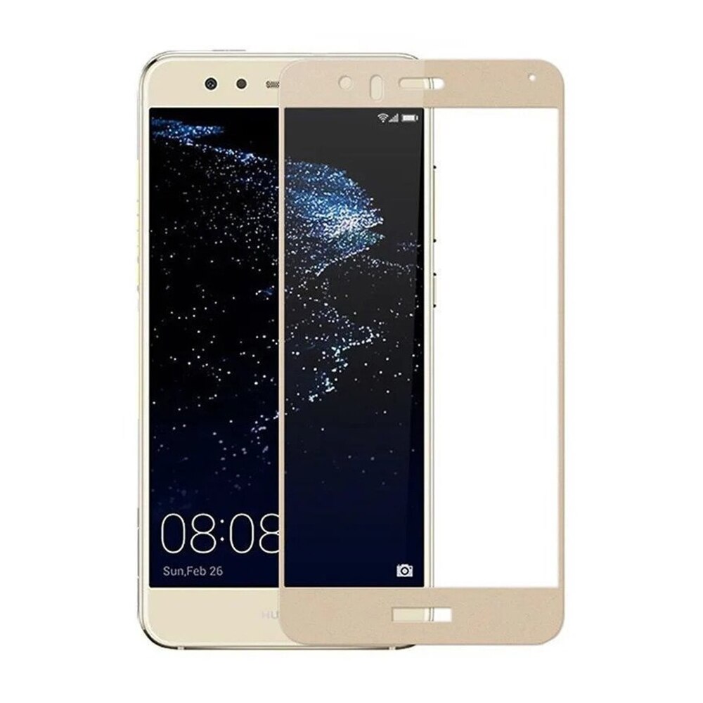Folie din sticla 5D securizata Compatibil cu Telefon, Compatibila cu Huawei P9 Lite Mini, Full Glue, Premium, Gold
