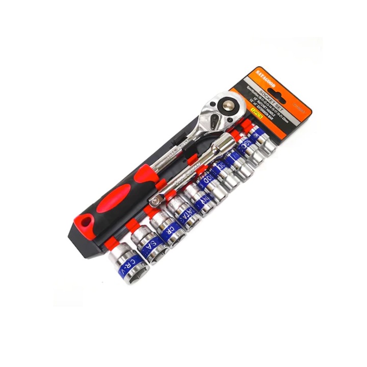 Set Cheie cu Clichet 1/2", Bigshot Dekecr-V, Capete Chei Tubulare 10-22 mm