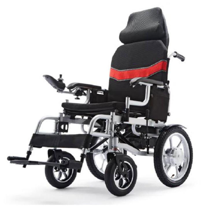 Elektromos kerekesszék idősek vagy mozgássérültek számára, 6005-ös modell, 20Ah lítium akkumulátor, hangkapcsoló rendszerrel