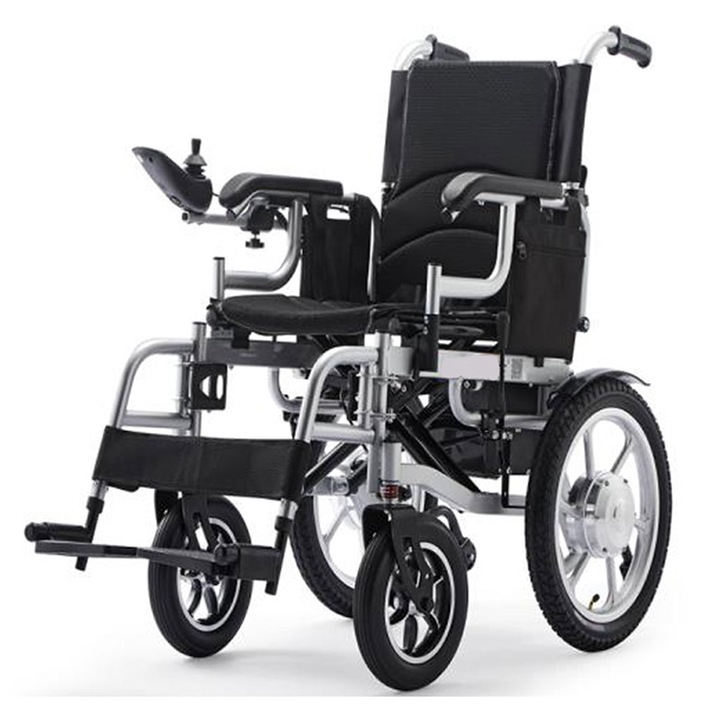 Elektromos kerekesszék idősek vagy mozgássérültek számára, 6006-os modell, 20Ah lítium akkumulátor, teljesen lehajtható ülés