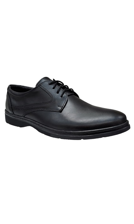 Pantofi barbati casual, din piele naturala, negru, marime 43 - PH450NS