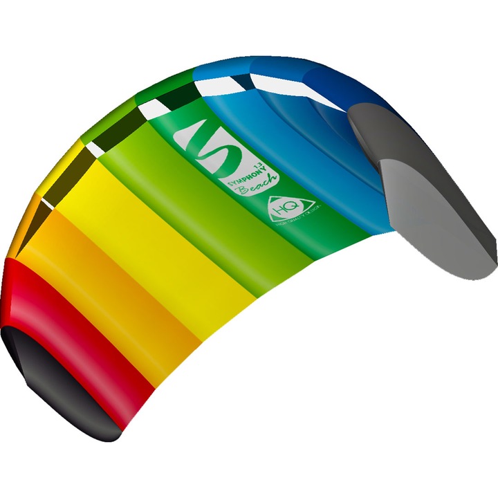 Parachute Parachute Kite, Symphony Beach III 1.3 Rainbow, многоцветен, 8+ години, включва полиестерен шнур 45kp, 2x25m, 55cmx130cm