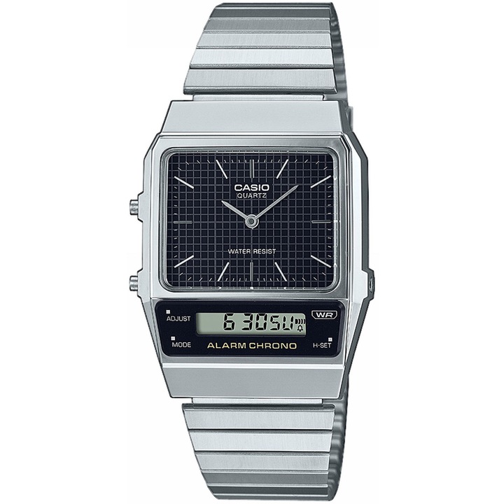 Мъжки часовник Casio AQ-800E-1AEF, кварцов, сребрист