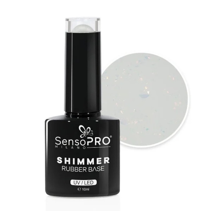 Oja Rubber Base SensoPRO Milano - #17 Glimmer Prosecco, 10ml