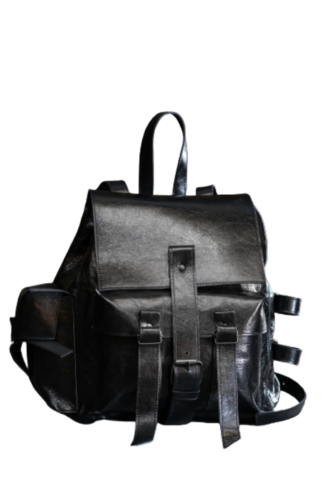 Rucsac barbati, piele naturala, Koja Concept, negru