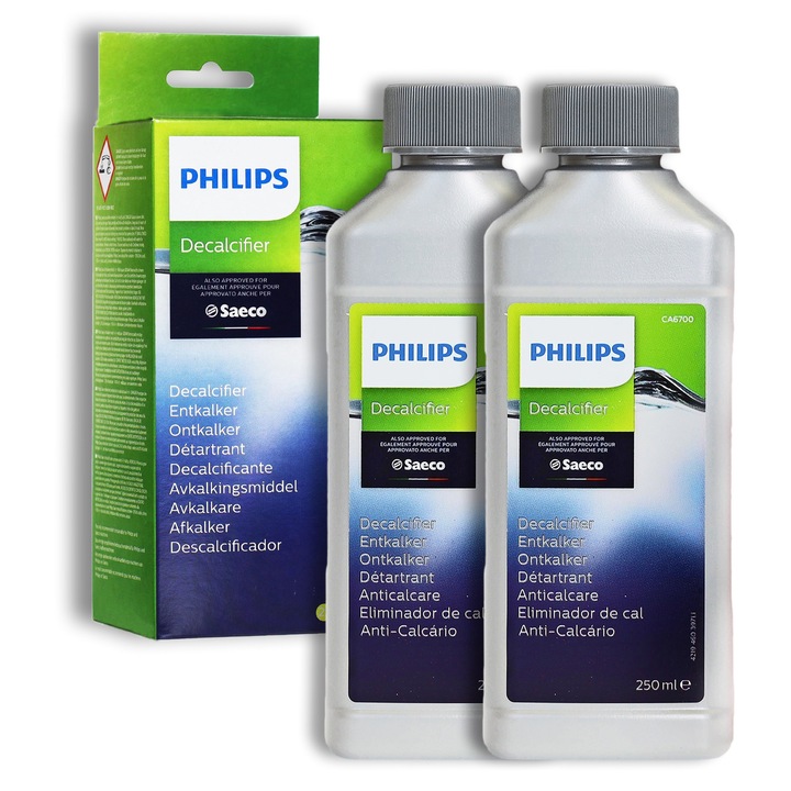 Agent detartrare pentru aparat de cafea, espressor Philips Saeco, CA6700/22, 500ml