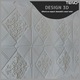 Set 20x Tapet 3D Teno®, suprafata acoperire 9.8 mp, autoadeziv, perete/tavan, model floral, waterproof, usor de montat, design modern, 70x70 cm, gri