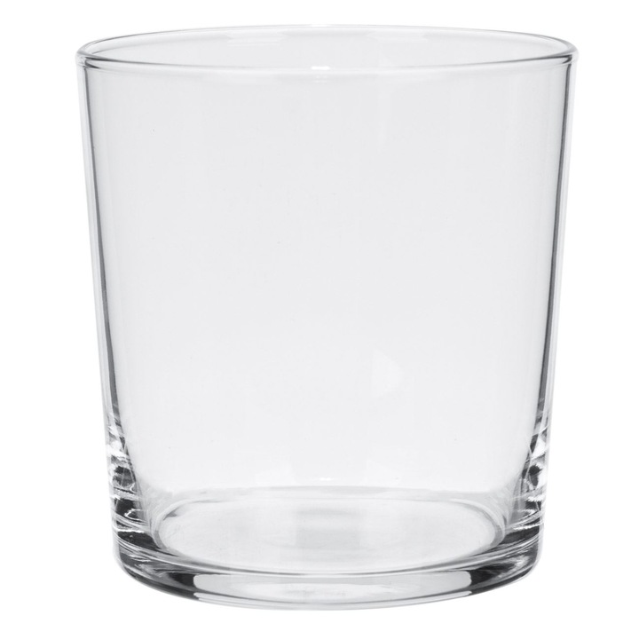 Üveg Bistro üveg, átlátszó, űrtartalom 380 ml, 8,5x9 cm, mosogatógépben mosható