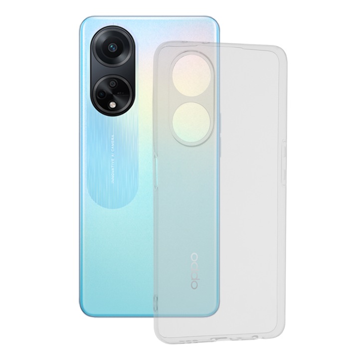 Кейс за Oppo A98 5G, Techsuit Clear Silicone, Transparent