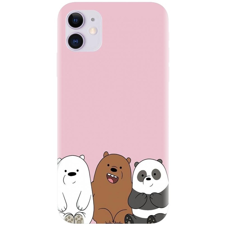 Силиконов кейс съвместим с Apple Iphone 11 (6.1) - модел Cei 3 pandas