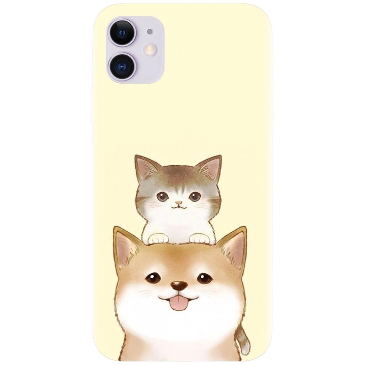 Apple Iphone 11 (6.1) telefonnal kompatibilis szilikon tok - Two Cat modell