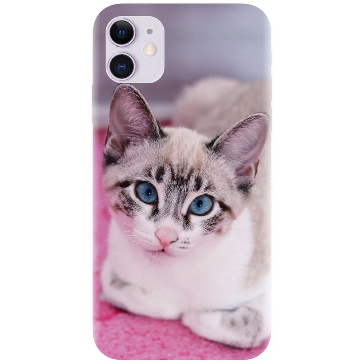 Apple Iphone 11 (6.1) telefonnal kompatibilis szilikon tok - Siamese Kitty modell