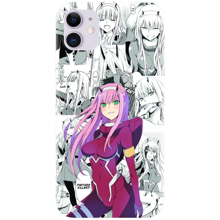 Apple Iphone 11 (6.1) telefonnal kompatibilis szilikon tok - Anime Zero Two modell